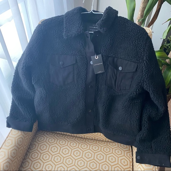 NWT - Lucky Brand Women’s Sherpa Trucker Teddy Jacket - Picture 5 of 12